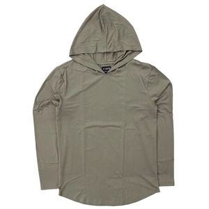 Cuts Clothing Men's Hoodie Curve Hem PYCA Pro Long Sleeve Shirt - Coyote